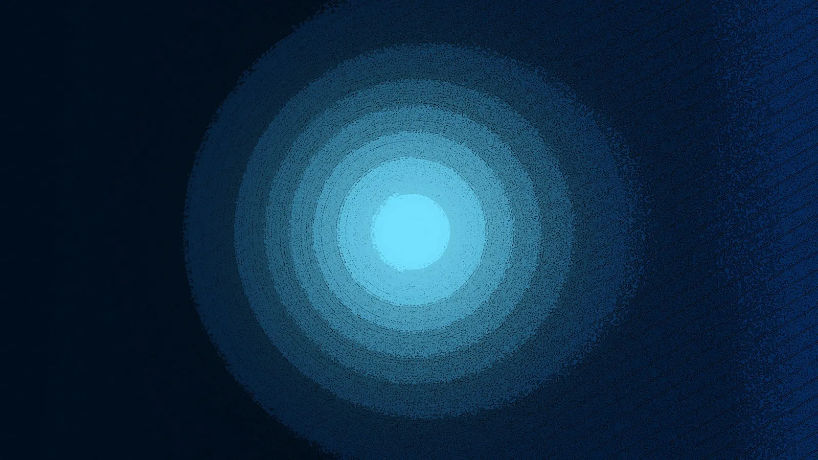 Glowing concentric rings