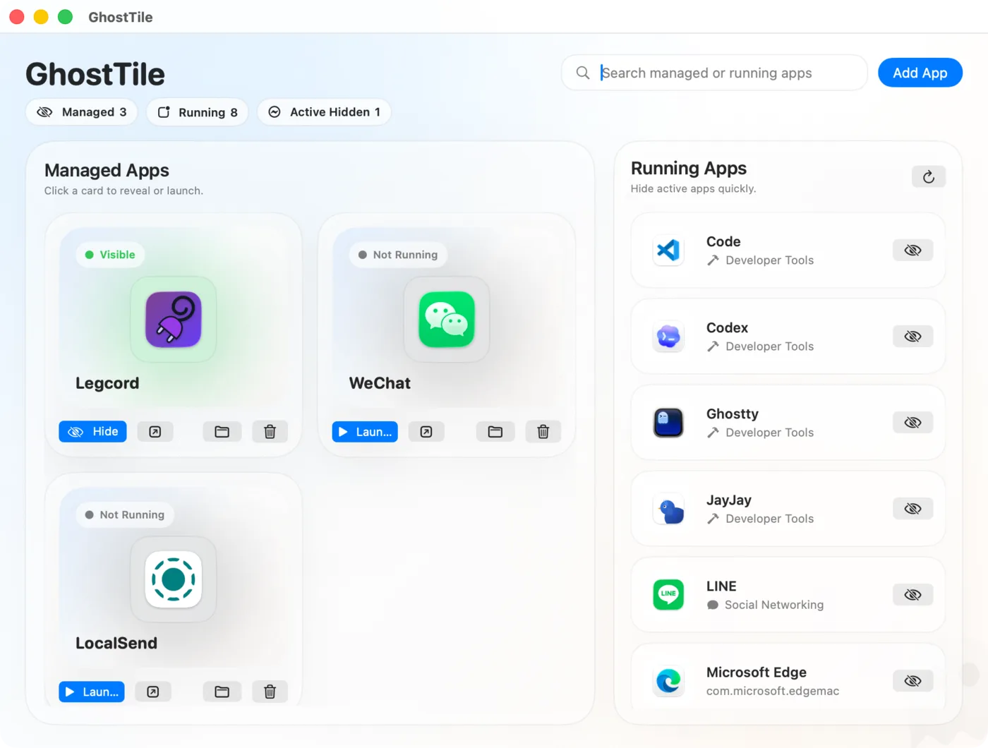 GhostTile 2.0 screenshot